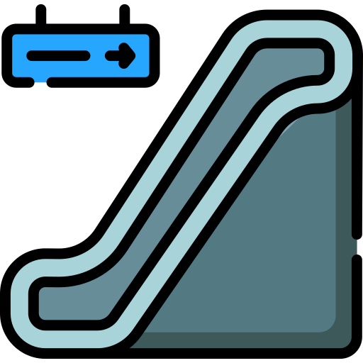 Escalator Special Lineal color icon