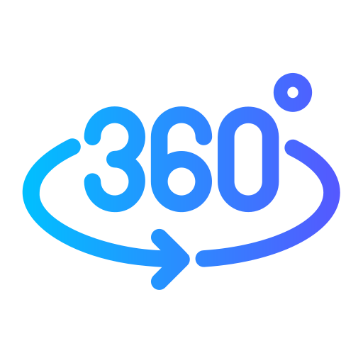 360度 Generic Flat Gradient icon