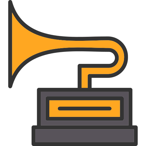 Gramophone Generic Outline Color icon