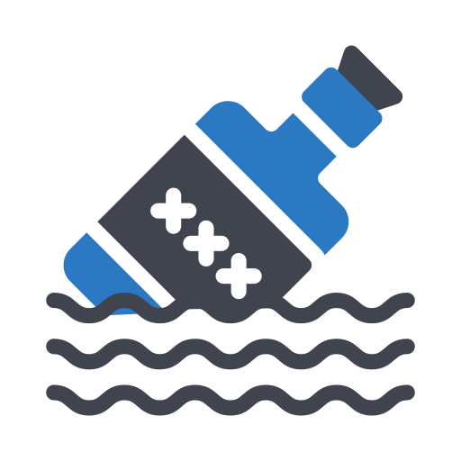 Message In a Bottle Generic Blue icon