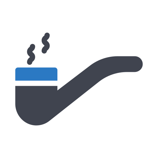 Cigar pipe Generic Blue icon