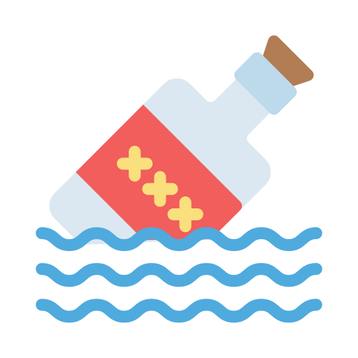 Message In a Bottle Generic Flat icon