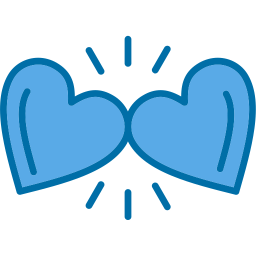 corazones Generic Blue icono