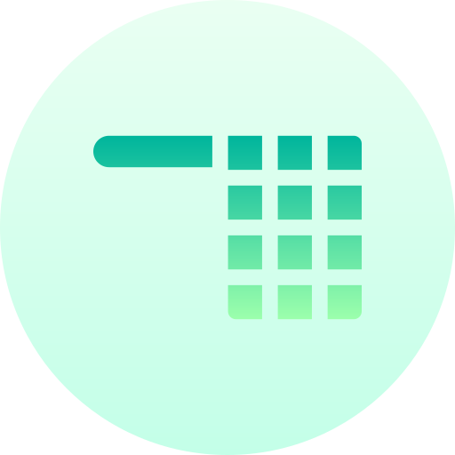 geblokte vlag Basic Gradient Circular icoon