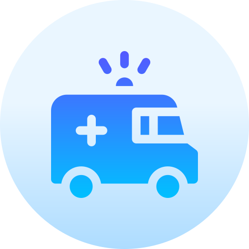 ambulance Basic Gradient Circular icoon