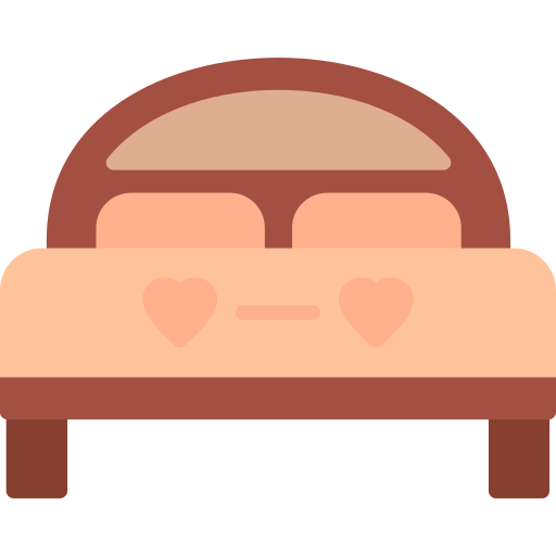 cama matrimonial Generic Flat icono