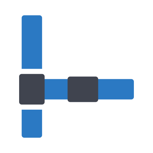 パイプライン Generic Blue icon