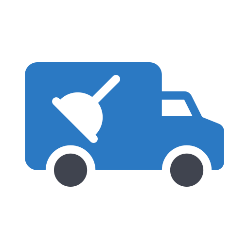 camión de fontanero Generic Blue icono