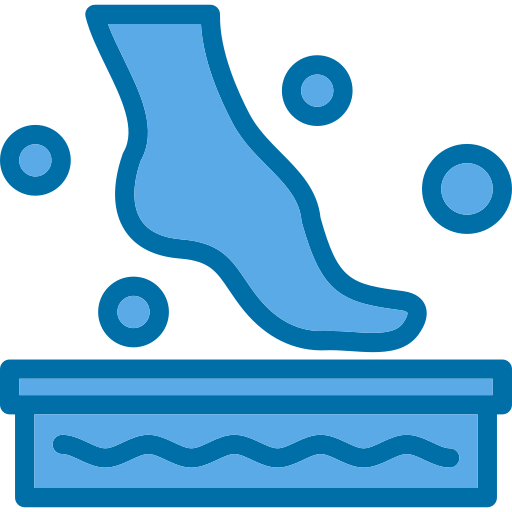 voet spa Generic Blue icoon