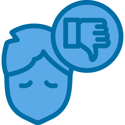 pessimistisch Generic Blue icoon