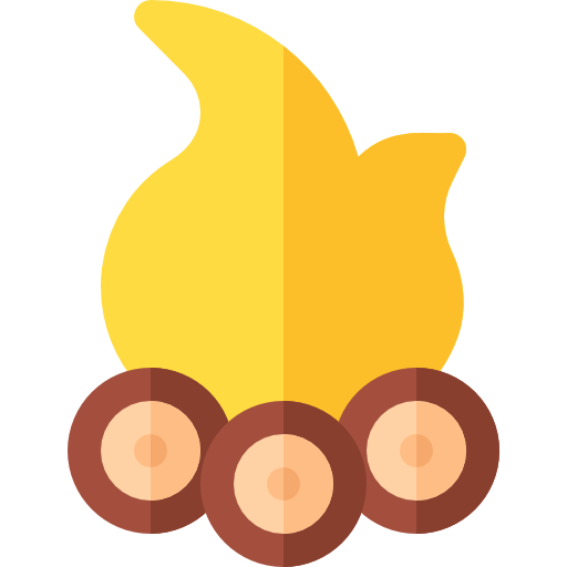 Campfire Basic Rounded Flat icon