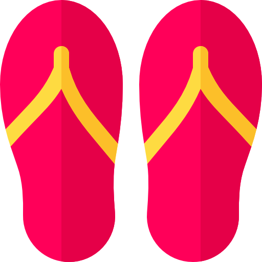 Flip flops Basic Rounded Flat icon