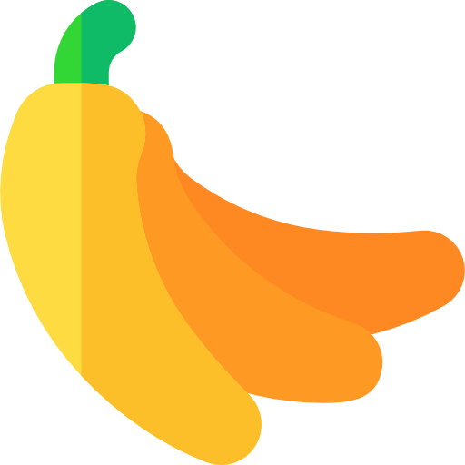 plátano Basic Rounded Flat icono