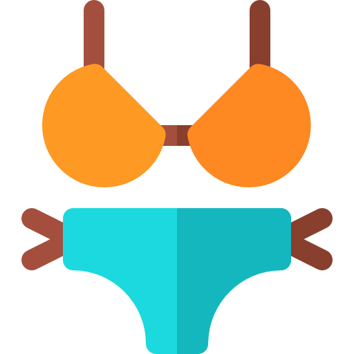 bikini Basic Rounded Flat ikona