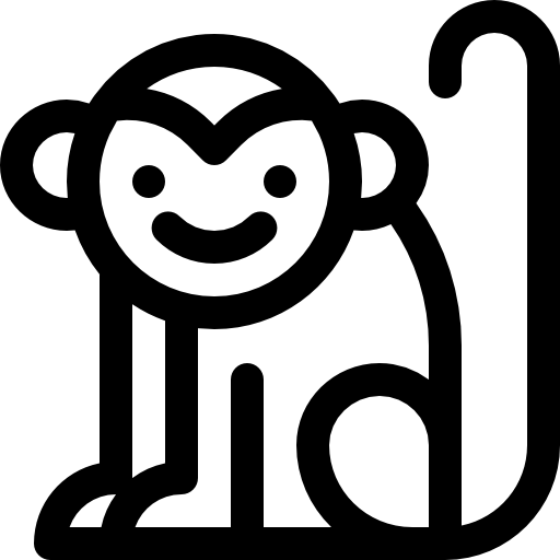 mono Basic Rounded Lineal icono