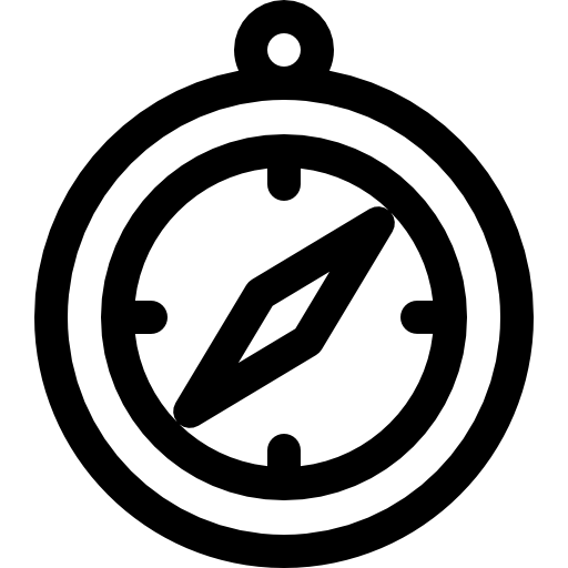 나침반 Basic Rounded Lineal icon
