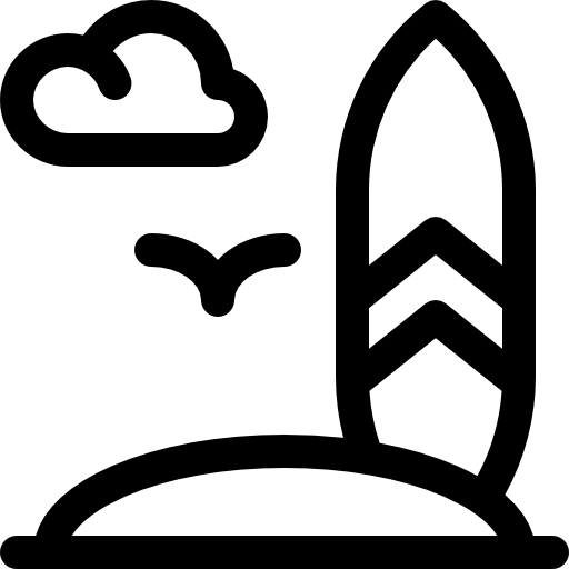 Доска для серфинга Basic Rounded Lineal иконка