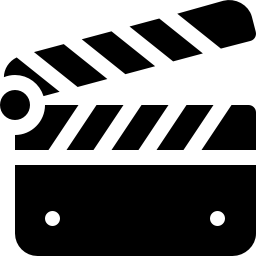 claqueta Basic Rounded Filled icono