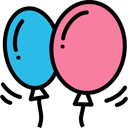 globos Darius Dan Lineal Color icono