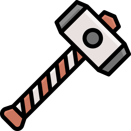 hammer Generic Outline Color icon