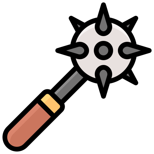Mace Generic Outline Color icon