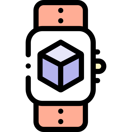 smartwatch Detailed Rounded Lineal color icon