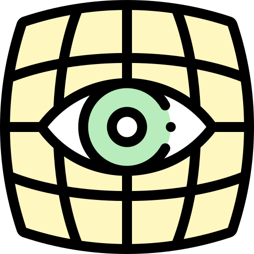 전망 Detailed Rounded Lineal color icon