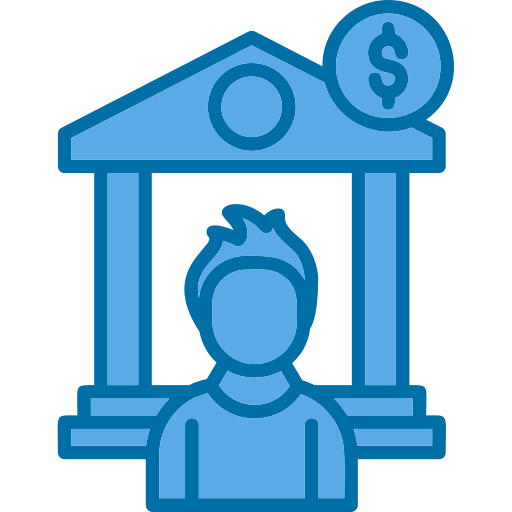 Personal banking Generic Blue icon