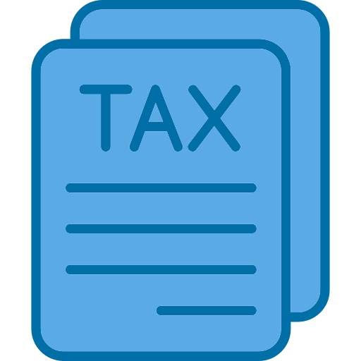 belastingen Generic Blue icoon