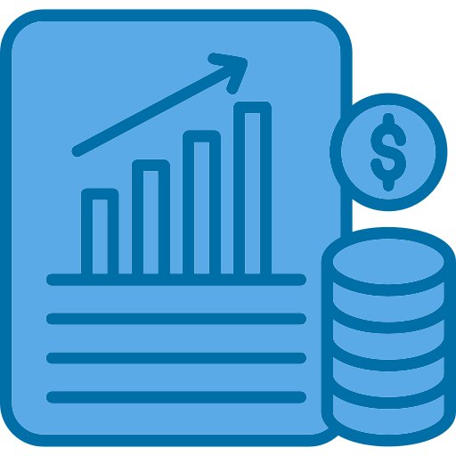 base de datos financiera Generic Blue icono