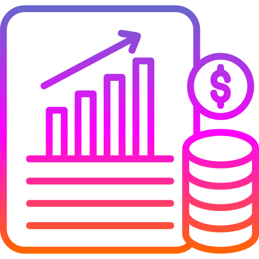 baza danych finansowych Generic Gradient ikona