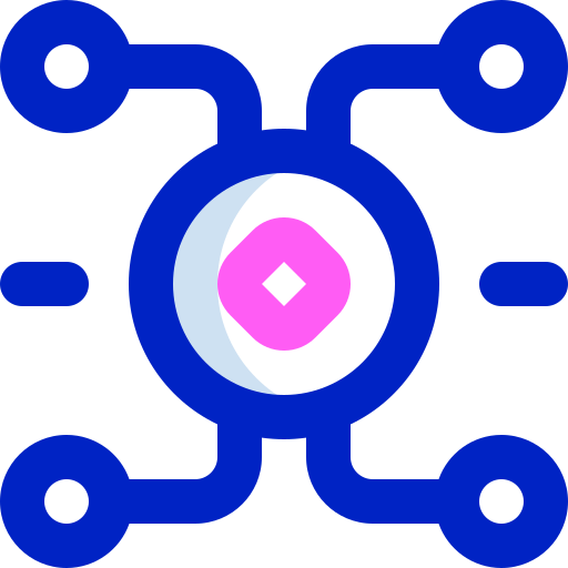 cryptocurrency Super Basic Orbit Color Ícone