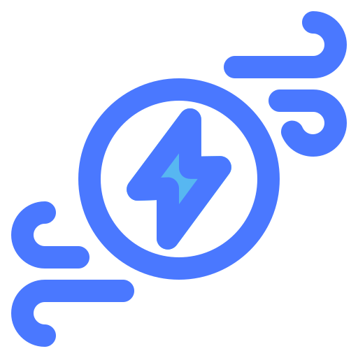 energía eólica Generic Blue icono