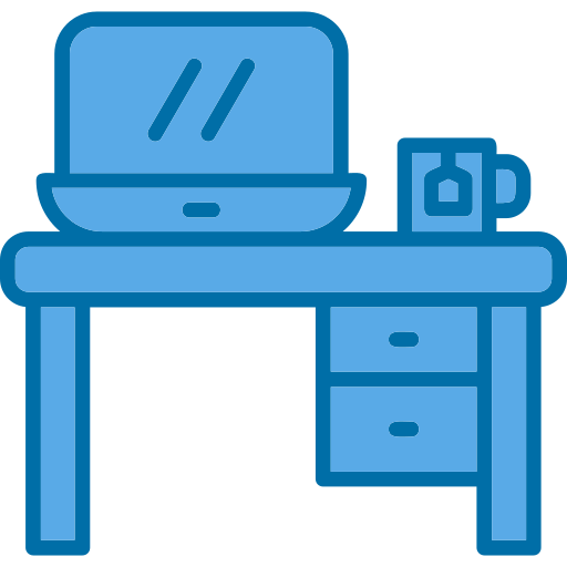 lugar de trabajo Generic Blue icono