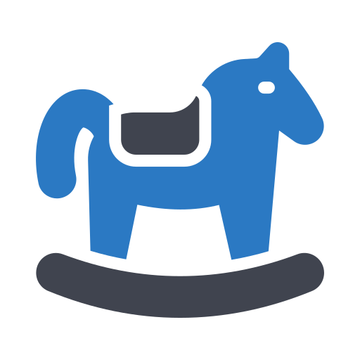 caballo mecedora Generic Blue icono
