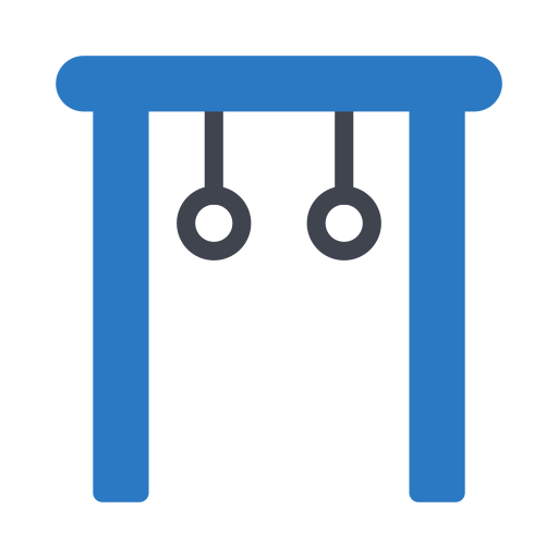 anneaux de gymnastique Generic Blue Icône