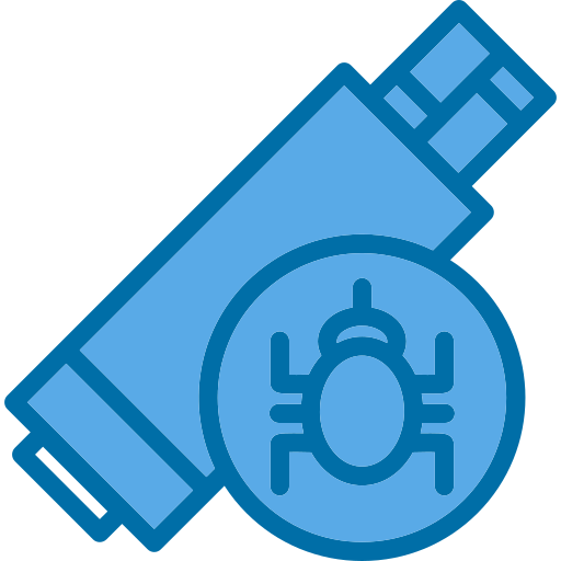 바이러스 Generic Blue icon