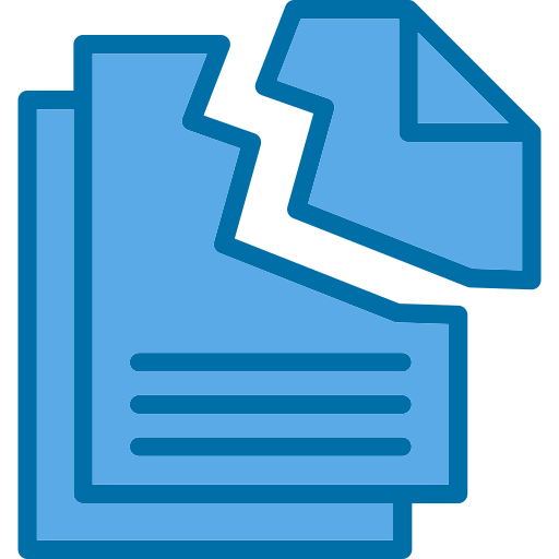 Data loss Generic Blue icon