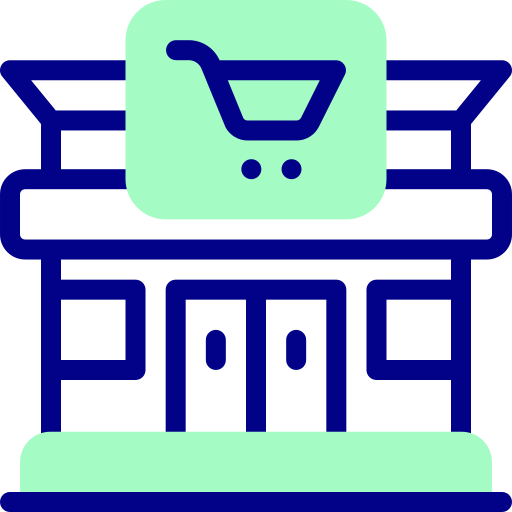 슈퍼마켓 Detailed Mixed Lineal color icon