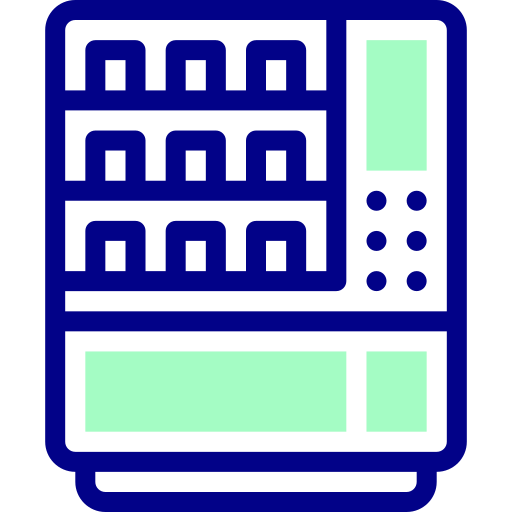 distributeur automatique Detailed Mixed Lineal color Icône