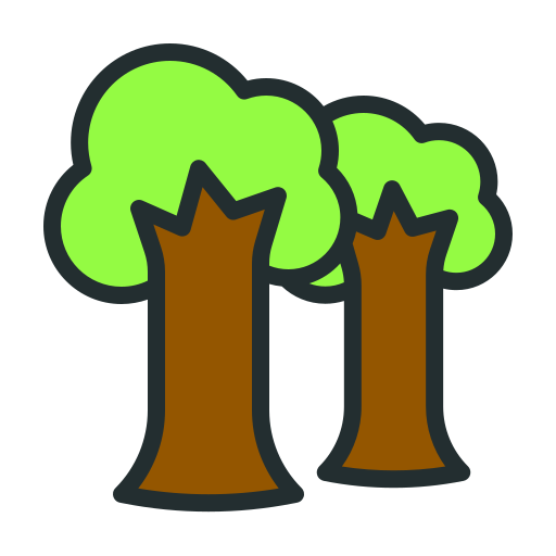 Деревья Generic Outline Color иконка