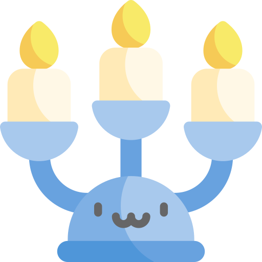 candelabro Kawaii Flat icona
