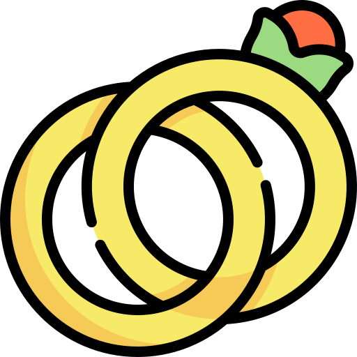Обручальное кольцо Kawaii Lineal color иконка