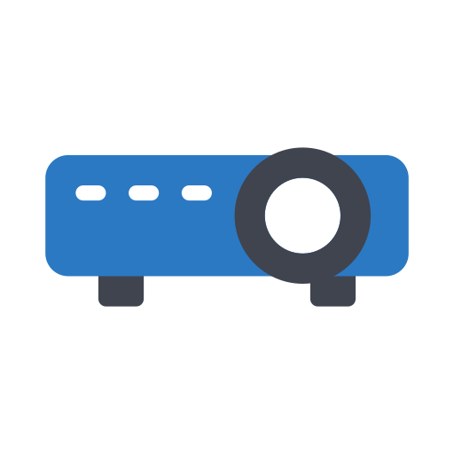 Video projection Generic Blue icon