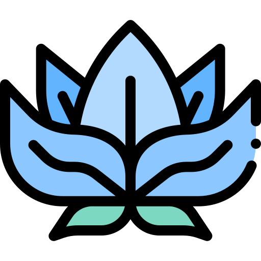 flor de lotus Detailed Rounded Lineal color Ícone