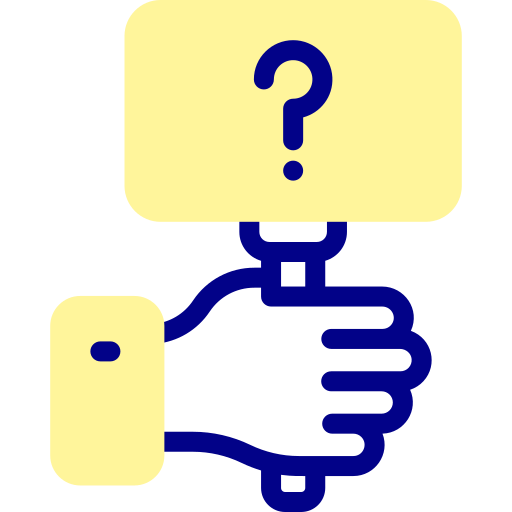 signo de interrogación Detailed Mixed Lineal color icono