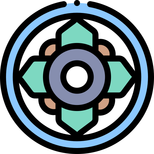 rangoli Detailed Rounded Lineal color icon