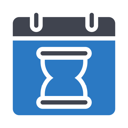 Hourglass Generic Blue icon