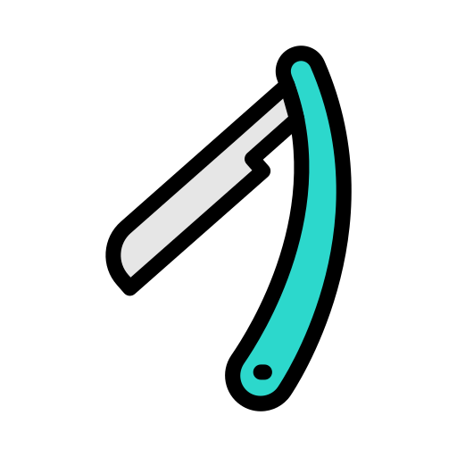 Razor blade Vector Stall Lineal Color icon