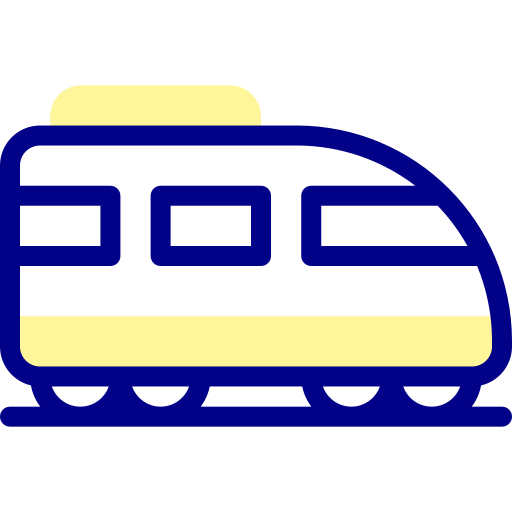 pociąg Detailed Mixed Lineal color ikona